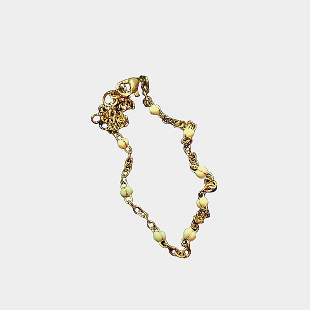 Slide gold bracelet